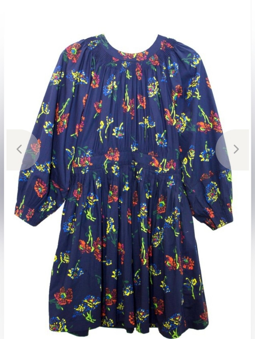 Ulla Johnson Joelle Midnight Floral Blue Mini Dress Sz 6 NWT